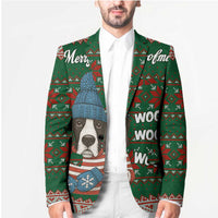 Great Dane Woofmas Christmas Blazer Funny Xmas Holiday Patterns - Wonder Print Shop