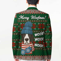 Great Dane Woofmas Christmas Blazer Funny Xmas Holiday Patterns - Wonder Print Shop