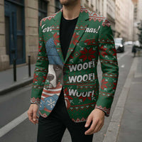 Great Dane Woofmas Christmas Blazer Funny Xmas Holiday Patterns - Wonder Print Shop