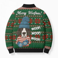 Great Dane Woofmas Christmas Bomber Puffer Jacket Funny Xmas Holiday Patterns - Wonder Print Shop