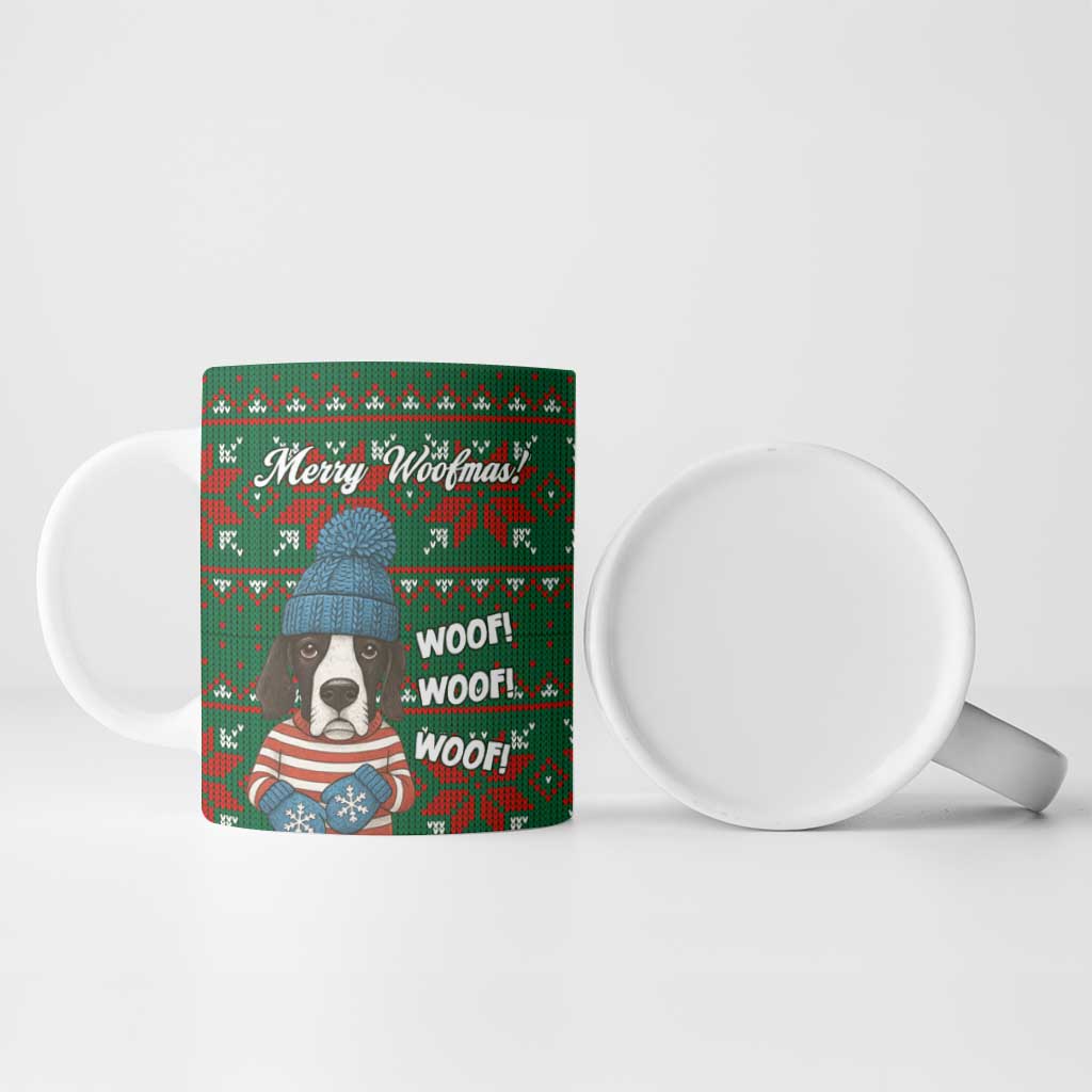 Great Dane Woofmas Christmas Ceramic Mug Funny Xmas Holiday Patterns - Wonder Print Shop