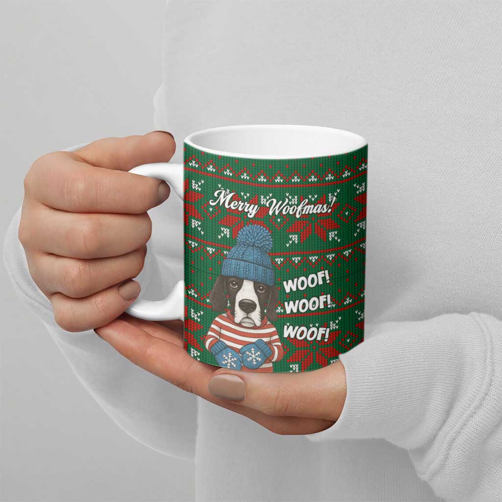 Great Dane Woofmas Christmas Ceramic Mug Funny Xmas Holiday Patterns - Wonder Print Shop