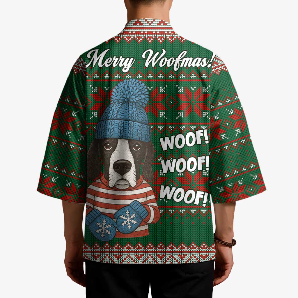 Great Dane Woofmas Christmas Kimono Funny Xmas Holiday Patterns - Wonder Print Shop