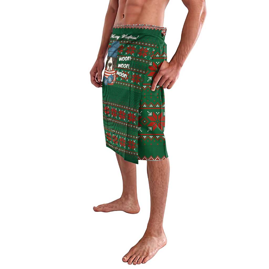 Great Dane Woofmas Christmas Lavalava Funny Xmas Holiday Patterns - Wonder Print Shop