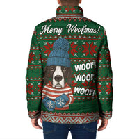 Great Dane Woofmas Christmas Padded Jacket Funny Xmas Holiday Patterns - Wonder Print Shop