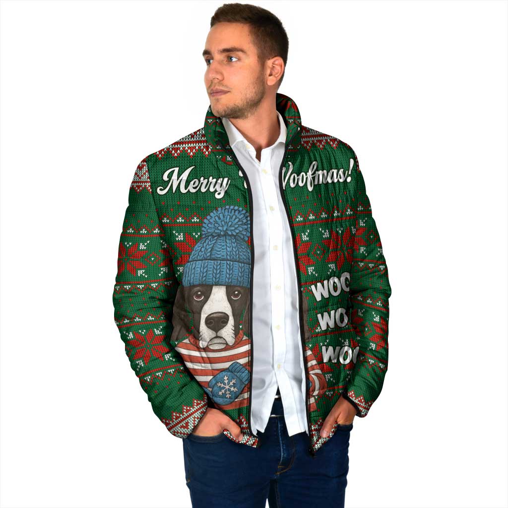 Great Dane Woofmas Christmas Padded Jacket Funny Xmas Holiday Patterns - Wonder Print Shop
