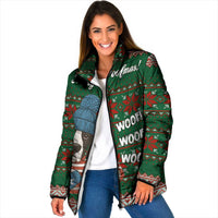 Great Dane Woofmas Christmas Padded Jacket Funny Xmas Holiday Patterns - Wonder Print Shop