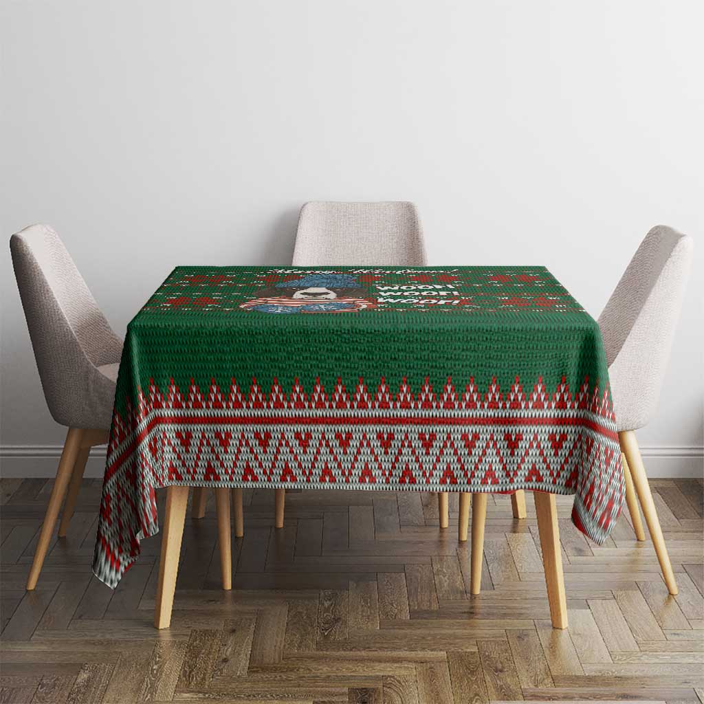 Great Dane Woofmas Christmas Tablecloth Funny Xmas Holiday Patterns - Wonder Print Shop