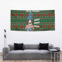 Great Dane Woofmas Christmas Tapestry Funny Xmas Holiday Patterns - Wonder Print Shop