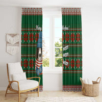 Great Dane Woofmas Christmas Window Curtain Funny Xmas Holiday Patterns - Wonder Print Shop