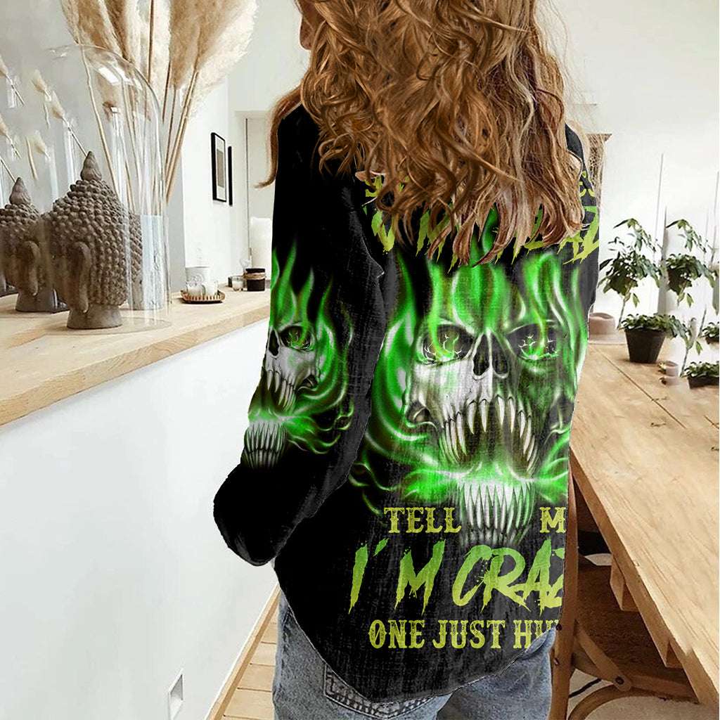 9-of-10-voices-in-my-head-fire-skull-women-casual-shirt