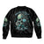 Fresh Out Of F Skull Rose Bomber Jacket - Wonder Print Shop