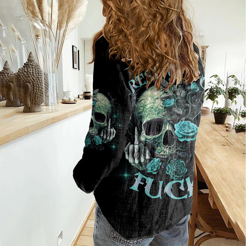 fresh-out-of-f-skull-rose-women-casual-shirt