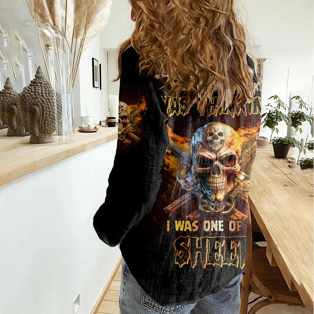 your-first-mistake-fire-skull-women-casual-shirt