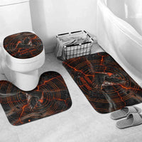 Bennu Bathroom Set Ancient Egyptian Lava Crack Texture, Phoenix Firebird and Reborn from Chaos - Wonder Print Shop