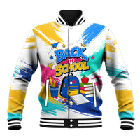 Back To School Baseball Jacket New Year New Chapter Colorful Paint Splatter
