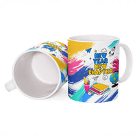 Back To School Ceramic Mug New Year New Chapter Colorful Paint Splatter