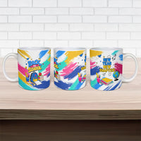 Back To School Ceramic Mug New Year New Chapter Colorful Paint Splatter