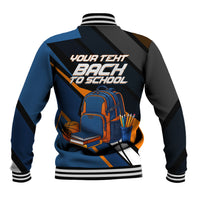 Personalized Back To School Baseball Jacket Student Backpack Basketball Geometric Stripes
