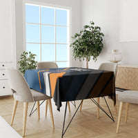 Personalized Back To School Tablecloth Student Backpack Basketball Geometric Stripes