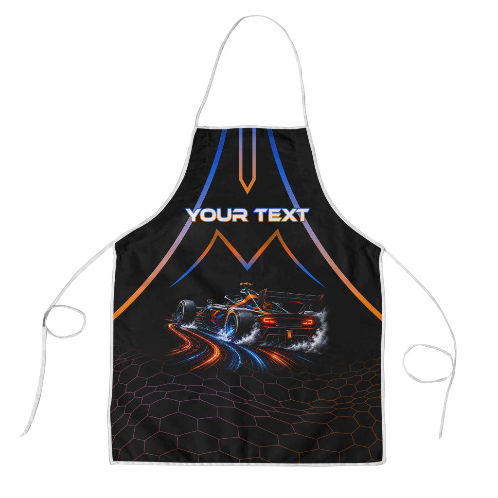 Personalized Night Race Division Motorsport Apron Futuristic Neon Open Wheel Auto Racing