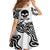 Skull Family Matching Long Sleeve Bodycon Dress and Hawaiian Shirt Born To Die - Wonder Print Shop