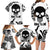 Skull Family Matching Long Sleeve Bodycon Dress and Hawaiian Shirt Born To Die - Wonder Print Shop