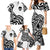 Skull Family Matching Mermaid Dress and Hawaiian Shirt Born To Die - Wonder Print Shop