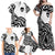 Skull Family Matching Off Shoulder Maxi Dress and Hawaiian Shirt Born To Die - Wonder Print Shop