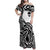 Skull Family Matching Off Shoulder Maxi Dress and Hawaiian Shirt Born To Die - Wonder Print Shop