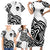 Skull Family Matching Short Sleeve Bodycon Dress and Hawaiian Shirt Born To Die - Wonder Print Shop