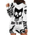 Skull Hoodie Dress Born To Die - Wonder Print Shop