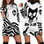 Skull Hoodie Dress Born To Die - Wonder Print Shop