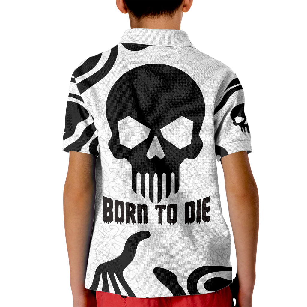 Skull Kid Polo Shirt Born To Die - Wonder Print Shop