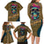 Skull Gang Family Matching Long Sleeve Bodycon Dress and Hawaiian Shirt Sic Transit Gloria Mundi - Wonder Print Shop