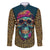 Skull Gang Family Matching Off Shoulder Long Sleeve Dress and Hawaiian Shirt Sic Transit Gloria Mundi - Wonder Print Shop