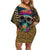 Skull Gang Family Matching Off Shoulder Short Dress and Hawaiian Shirt Sic Transit Gloria Mundi - Wonder Print Shop