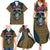 Skull Gang Family Matching Summer Maxi Dress and Hawaiian Shirt Sic Transit Gloria Mundi - Wonder Print Shop