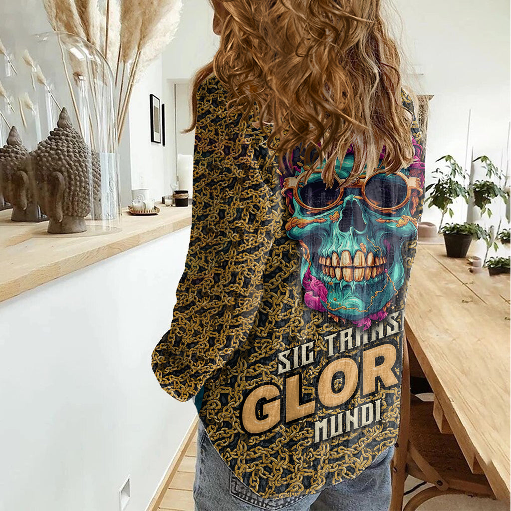 skull-gang-women-casual-shirt-sic-transit-gloria-mundi