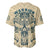 Polynesian Baseball Jersey Warrior Skull with Tribal Patterns Tattoo Design - Wonder Print Shop