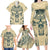 Polynesian Family Matching Long Sleeve Bodycon Dress and Hawaiian Shirt Warrior Skull with Tribal Patterns Tattoo Design - Wonder Print Shop