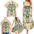 Polynesian Family Matching Summer Maxi Dress and Hawaiian Shirt Warrior Skull with Tribal Patterns Tattoo Design - Wonder Print Shop