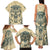 Polynesian Family Matching Tank Maxi Dress and Hawaiian Shirt Warrior Skull with Tribal Patterns Tattoo Design - Wonder Print Shop