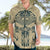 Polynesian Hawaiian Shirt Warrior Skull with Tribal Patterns Tattoo Design - Wonder Print Shop