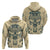 Polynesian Hoodie Warrior Skull with Tribal Patterns Tattoo Design - Wonder Print Shop