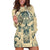 Polynesian Hoodie Dress Warrior Skull with Tribal Patterns Tattoo Design - Wonder Print Shop