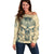 Polynesian Off Shoulder Sweater Warrior Skull with Tribal Patterns Tattoo Design - Wonder Print Shop