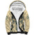 Polynesian Sherpa Hoodie Warrior Skull with Tribal Patterns Tattoo Design - Wonder Print Shop