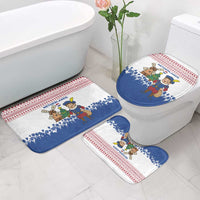 Netherlands Christmas Bathroom Set with Christmas Tree Windmill Piet Character and Tulip Pattern - Wonder Print Shop