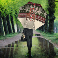 Funny Pole Dancer Reindeer Christmas Umbrella Xmas Holiday Patterns - Wonder Print Shop